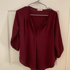 Lush blouse burgundy